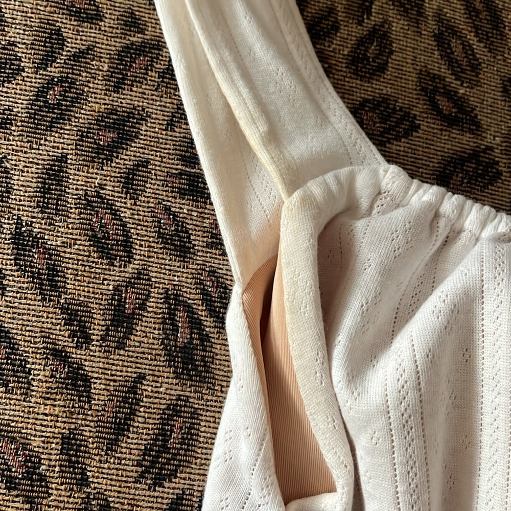 With Jean white pointelle mini dress - Picture 3 of 5